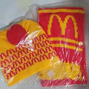 McDonalds RARE Vintage Toboggan & Scarf